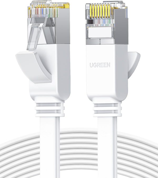 UGREEN CAT 6 Ethernet Cable 10m, Flat RJ45 LAN Gigabit Network Cable